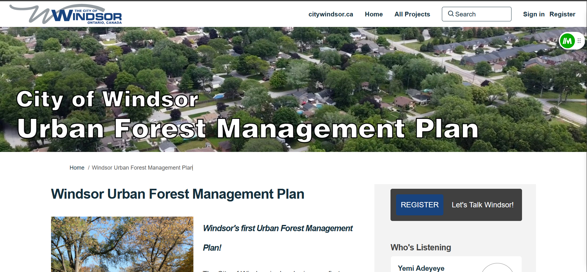 Urban Forest Management